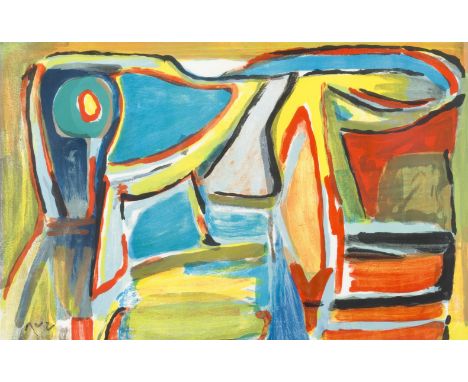 BRAM VAN VELDE (1895-1981)MP 392. Vent de Sable,1981      Lithographie en couleur. Signée et numérotée 12/100. Ed. Galerie Le