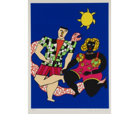 NIKI DE SAINT PHALLE (1930-2002)Rubans de couleurs , 1993  Sérigraphie en couleurs. Signée et numéroté 75/150. Timbre secZeef