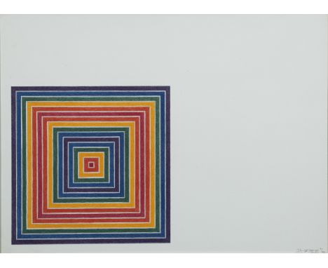 FRANK STELLA (1936-2024)Gran Cairo from multicolored squares, 1972      Lithographie en couleur. Signée et numérotée 73/100. 