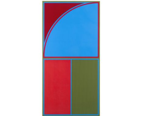 GORDON HOUSE (1932-2004)  Red quarter Arc, 1971     Lithographie en couleur. Titrée, signée, datée et numérotée 1/75Kleurenli