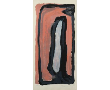 BRAM VAN VELDE (1895-1981)  MP 116, 1973    Lithographie en couleur. Signée et numérotée 129/150Kleurenlithografie. Getekend 