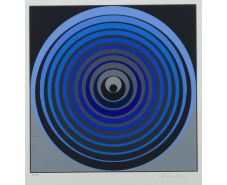 VICTOR VASARELY (1906-1997)  Oerveng from Clarities Album, 1970    Sérigraphie en couleur. Signée et numérotée 86/250. Ed. De