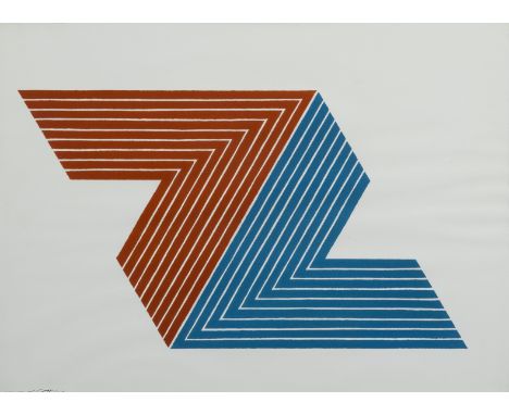 FRANK STELLA (1936-2024) Itata from V series, 1967     Lithographie en couleur. Signée, datée et numérotée AP XII. Timbre sec
