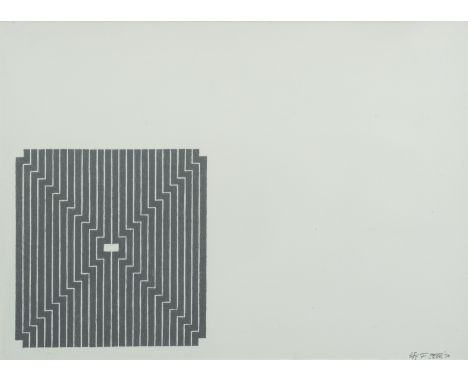 FRANK STELLA (1936-2024) Avicenna from aluminium series, 1970     Lithographie. Signée, datée et numérotée 25/75. Timbre sec.
