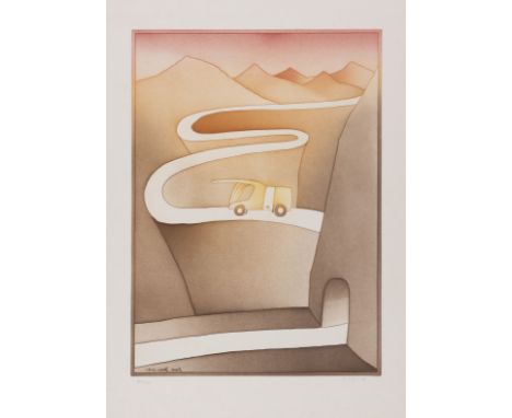 JEAN-MICHEL FOLON (1934-2005) La strada, 1981     Eau-forte et aquatinte. Signée et numérotée 76/360. Signée dans la planche 