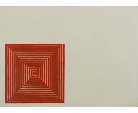 FRANK STELLA (1936-2024)  New Madrid from Benjamin Moore series, 1971    Lithographie en couleur. Signée, datée et numérotée 