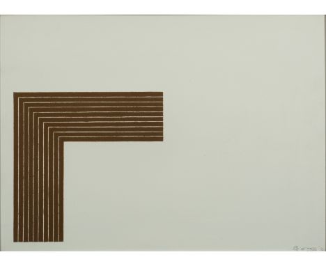 FRANK STELLA (1936-2024)Creede I from Copper series, 1970      Lithographie. Signée, datée et numérotée 54/70. Timbre sec. Ed