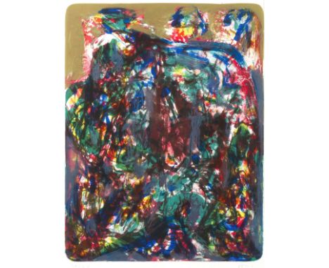 ASGER JORN (1914-1973) Composition     Lithographie en couleur. Signée et numérotée 28/75Kleurenlithografie. Getekend en genu