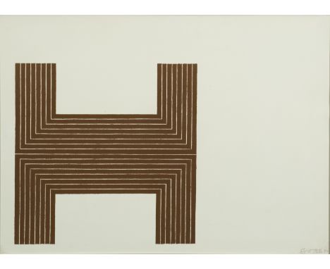 FRANK STELLA (1936-2024) Pagosa Springs from Copper Series, 1970     Lithographie et sérigraphie en couleur. Signée et numéro