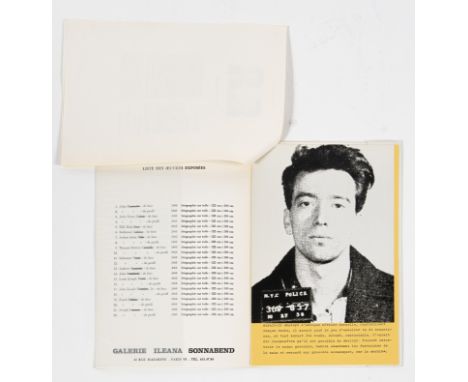 ANDY WARHOL (1928-1987)  The Thirteen most wanted, 1967    Catalogue de l'exposition de Paris, dossier n°2357. Illustration e