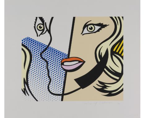 ROY LICHTENSTEIN (1923-1997)Untitled head, 1995  Sérigraphie en couleur. Signée, datée et numérotée 50/75 au crayon. Timbre s