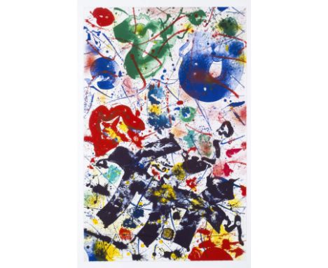 SAM FRANCIS (1923-1994)  SF 357, 1992    Lithographie en couleur. Signée et numérotée 14/50  Kleurenlithografie. Getekend en 