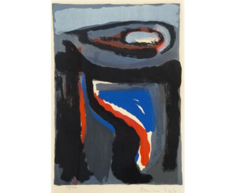BRAM VAN VELDE (1895-1981) MP 110, 1973     Lithographie en couleur. Signée et numérotée 20/120. Imp. Pierre Badey ParisKleur