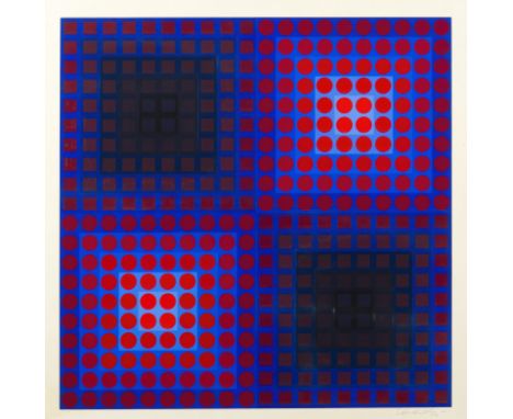 VICTOR VASARELY (1906-1997)EG, 1963      Sérigraphie en couleur. Signée et numérotée 28/150. Ed. Denise René, ParisZeefdruk i