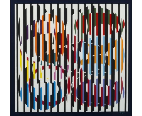 YACOOV AGAM (born 1928)  End to end Suite, 1991    Sérigraphie en couleur. Signée et numérotée 89/180Zeefdruk in kleur. Getek