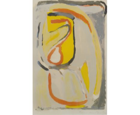BRAM VAN VELDE (1895-1981)  Matin, 1969    Lithographie en couleur. Signée et numérotée 282/300Kleurenlithografie. Getekend e