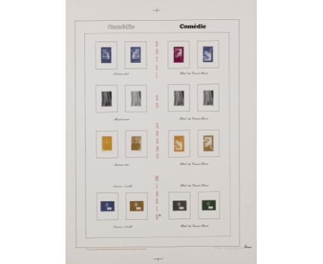 MARCEL BROODTHAERS (1924-1976)  Comédie, 1974    Lithographie en couleur. Signée, datée et numérotée 113/120Kleurenlithografi