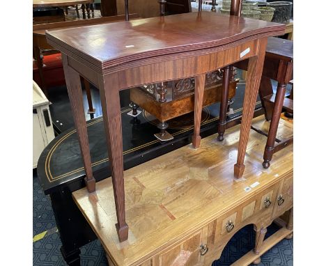 MAHOGANY CARD TABLE