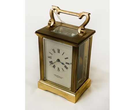 GARRARD &amp; CO BRASS MANTLE CLOCK