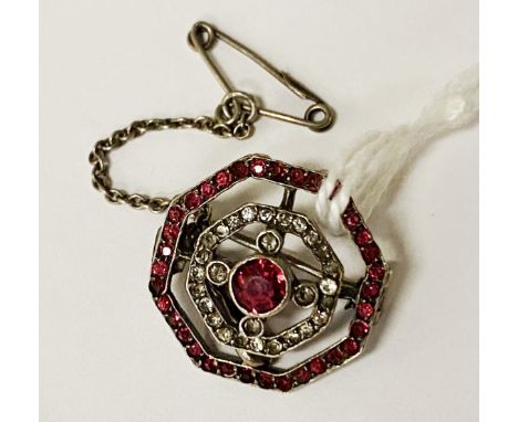 ANTIQUE H/M SILVER BOHEMIAN BROOCH