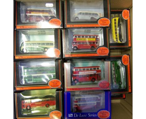 Exclusive First Editions, a collection of double decker buses and coaches: all boxed (28).