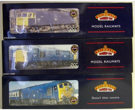 Bachmann, a class 37 diesel locomotive No 6707 in BR green livery: a class 47 diesel locomotive No 1500 in BR green livery an