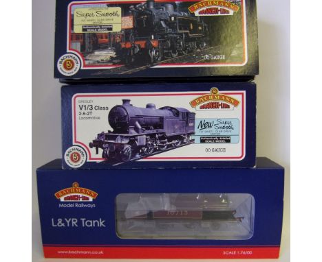 Bachmann, a 2-6-2 tank locomotive No 41221 in BR black livery: a 2-6-2 tank locomotive No 67664 in BR black livery and a 2-6-