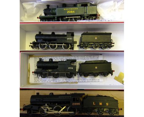 Finecast, Alan Gibson and others, four white metal locomotives: including 4-4-2 tank locomotive No 2084 in Southern green liv