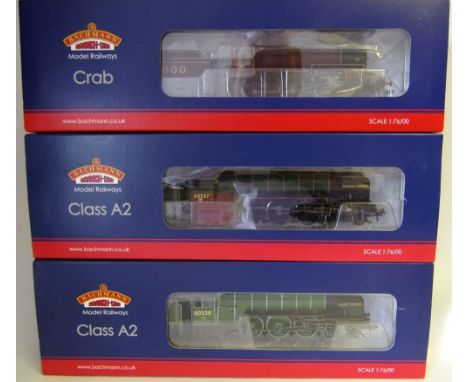 Bachmann,a 4-6-2 locomotive no 60537 'Bachelors Button' with eight wheel tender: in BR green livery, a 2-6-0 locomotive No 13