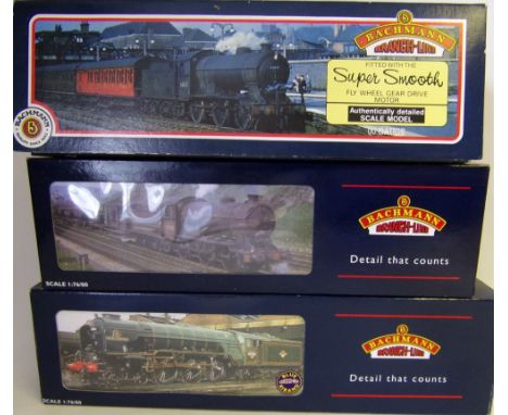 Bachmann, an 0-6-0 locomotive No 64967 with six wheel tender in BR black livery: an 0-6-0 locomotive no 64838 with six wheel 