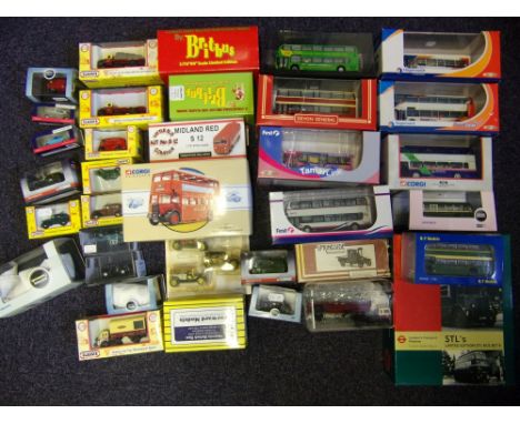 Corgi, Classix and others a collection of double decker buses and coaches: diecast vehicles, various scales, all boxed.
