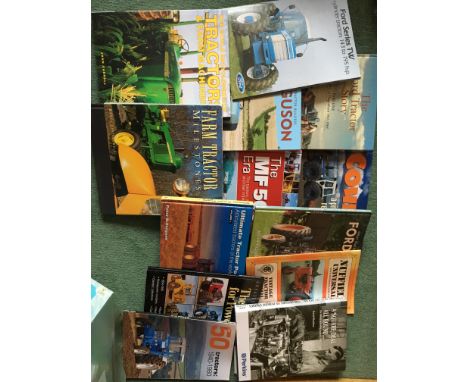 Large Group of Tractor Books featuring Ford, Massey Ferguson and General Literature. (qty)