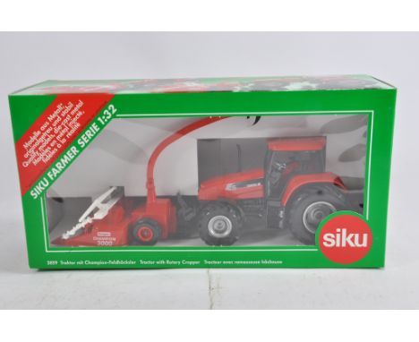 Siku 1/32 Case CS Tractor with Forage Harvester Set. M in Box. Rare.