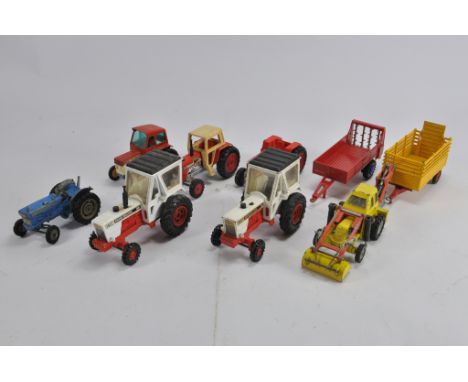 Misc Diecast Tractor group to include Dinky, Corgi and Matchbox. F to VG to E. (9)