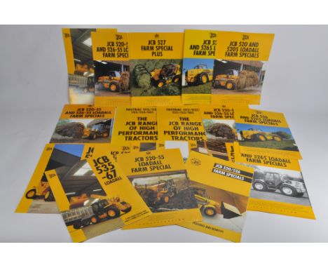 Tractor and Machinery Sales Literature / Manuals / Brochure Group . Mainly JCB Selection. (qty)