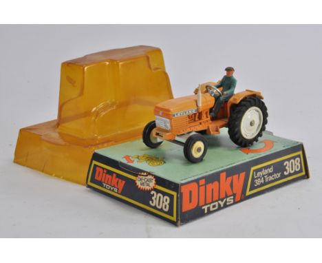 Dinky No. 308 Leyland 384 Tractor. Orange. VG to E in F Box.
