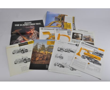 Tractor and Machinery Sales Literature / Manuals / Brochure Group . Mainly CAT Selection. (qty)