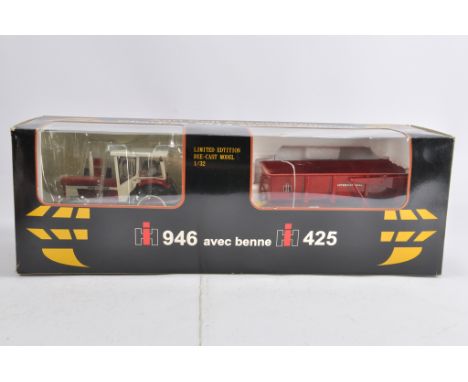 Replicagri 1/32 Limited Edition IH946 Tractor with Trailer Set. M in Box (Box has some smoke staining). 