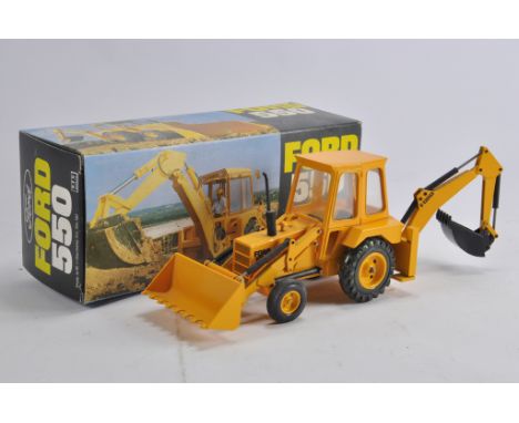 NZG No. 161 Ford 550 Tractor Backhoe Loader. NM to M in VG to E Box.