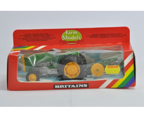 Britains No. 9435 Green Tractor and Green Plough Set. NM to M in VG to E Box.