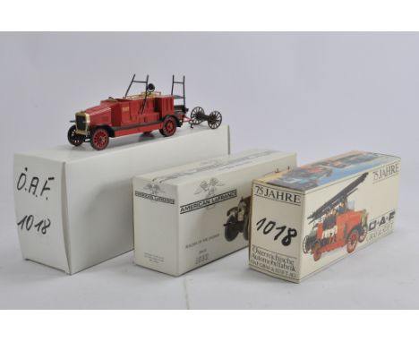 Conrad No. 1018 DAF Fire Engine x 3. Generally E to M in Boxes. (3)