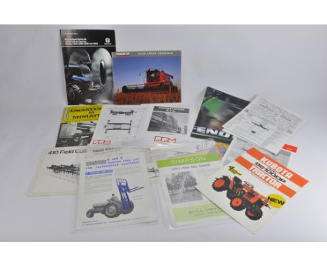 Tractor and Machinery Sales Literature / Manuals / Brochure Group . Misc Selection. (qty)