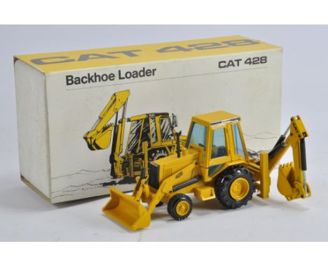 NZG No. 2851 CAT 428 Tractor Backhoe Loader. NM to M in VG to E Box.