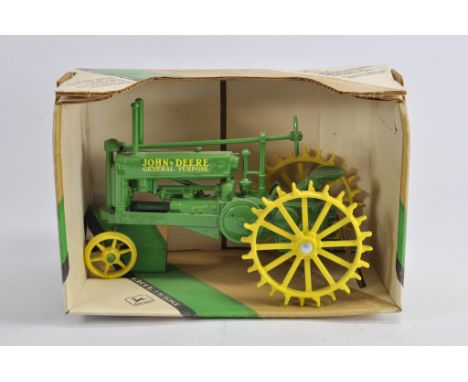 Ertl 1/16 John Deere General Purpose Tractor 50th Anniverary. NM in VG to E Box.