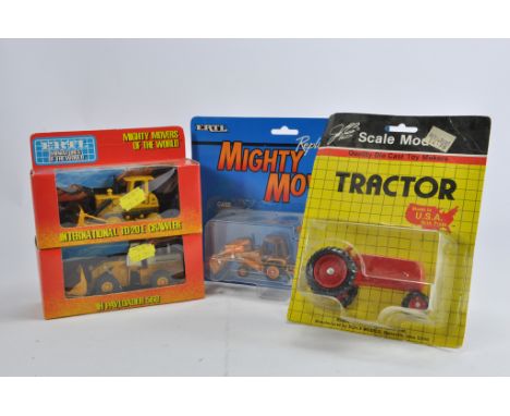 Misc group of Farm and Construction Diecast to include Scale Models Cockshutt Tractor plus Ertl Mighty Movers Construction To