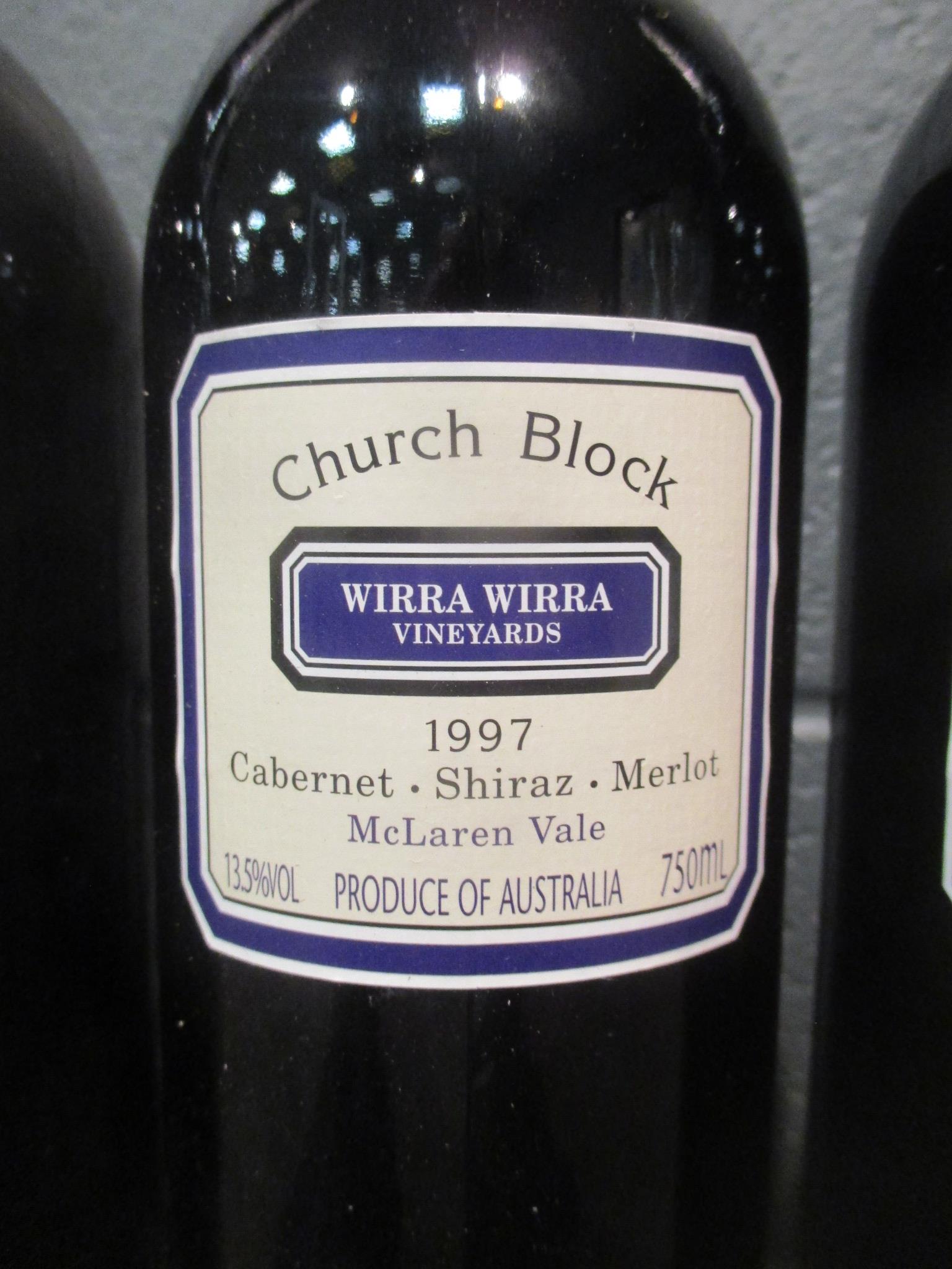 Wirra Wirra Church Block 1997, 12 BottlesCondition Report: Removed From ...