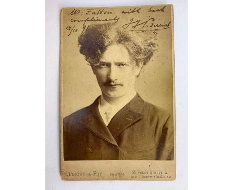 A vintage signed sepia cabinet photograph of I. J. Paderewski (1860-1941) Polish pianist &amp; composer, Prime Minister of Po