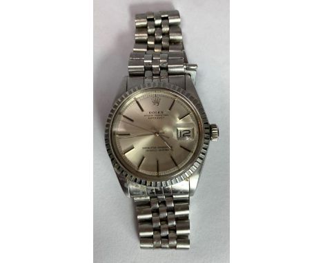 Rolex, Oyster Perpetual, Datejust, Superlative Chronometer, Officially Certified, gentleman’s stainless steel bracelet watch,