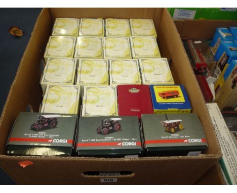 A QUANTITY OF BOXED MATCHBOX COLLECTABLES STEAM POWERED VEHICLES, No's.YAS 01-12M, with two other boxed Matchbox Collectable 