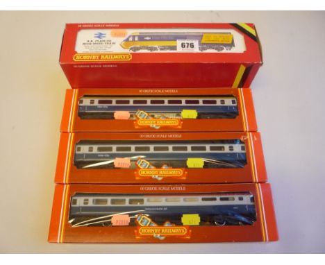 A BOXED HORNBY RAILWAYS OO GAUGE H.S.T. POWER CAR AND DUMMY POWER CAR, No.253 005 (43010 and 11) (R.332) (R.370, R.371), in b